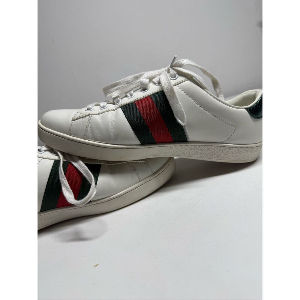 Gucci Ace Embroidered Snake Sneakers Size 42 EU/ 9 US Men’s 10,5 Women’s - Picture 13 of 16